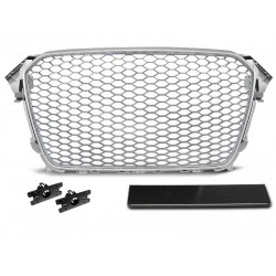 GRILL AUDI A4 (B8) RS-TYPE 11.11-15 SILVER