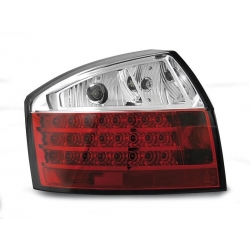 Lampy tylne AUDI A4 10.00-10.04 RED WHITE LED