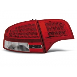 Lampy tylne AUDI A4 B7 11.04-11.07 SEDAN RED WHITE LED