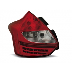 Lampy tylne FORD FOCUS 3 11-10.14 HATCHBACK RED WHITE LED