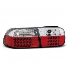 Lampy tylne HONDA CIVIC 09.91-08.95 2D/4D RED WHITE LED
