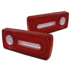 Lampy tylne MERCEDES W463 G-KLASA 90-12 RED WHITE LED