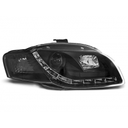 Lampy przednie AUDI A4 B7 11.04-03.08 DAYLIGHT BLACK