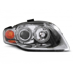 Lampy przednie AUDI A4 B7 11.04-03.08 ANGEL EYES CHROME