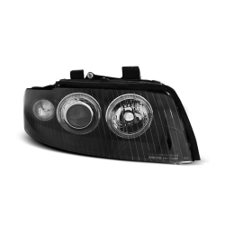 Lampy przednie AUDI A4 B6 10.00-10.04 ANGEL EYES BLACK D1S