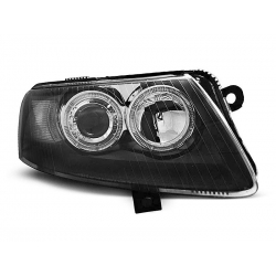 Lampy przednie AUDI A6 C6 04.04-08 ANGEL EYES BLACK
