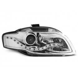Lampy przednie AUDI A4 B7 11.04-03.08 DAYLIGHT CHROME DRL
