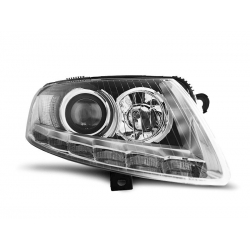 Lampy przednie AUDI A6 C6 04.04-08 XENON DAYLIGHT CHROME DRL