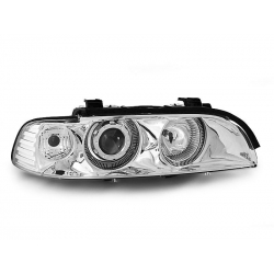 Lampy przednie BMW E39 09.95-06.03 ANGEL EYES CHROME