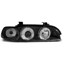 Lampy przednie BMW E39 09.95-06.03 ANGEL EYES BLACK