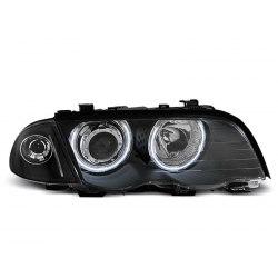 Lampy przednie BMW E46 05.98-08.01 S/T ANGEL EYES BLACK