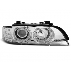 Lampy przednie BMW E39 09.95-06.03 ANGEL EYES CHROME LED INDIC.