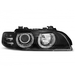 Lampy przednie BMW E39 09.95-06.03 ANGEL EYES BLACK LED INDIC.