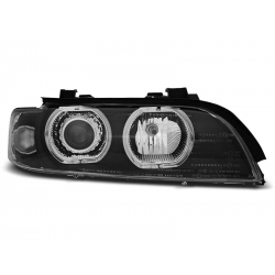 Lampy przednie BMW E39 09.95-06.03 ANGEL EYES LED H7/H7 BLACK