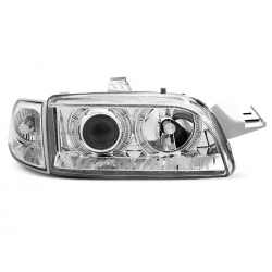 Lampy przednie FIAT PUNTO 1 11.93-09.99 ANGEL EYES CHROME