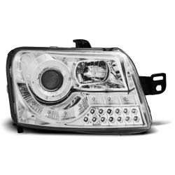 Lampy przednie FIAT PANDA 03-12 DAYLIGHT CHROME