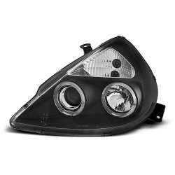 Lampy przednie FORD KA 11.96-08 ANGEL EYES BLACK