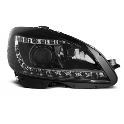 Lampy przednie MERCEDES W204 07-10 DAYLIGHT BLACK H7
