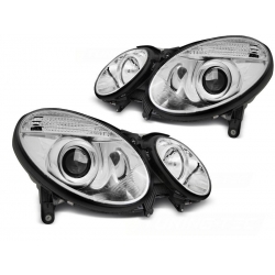 Lampy przednie MERCEDES W211 E-KLASA 05.06-09 CHROME