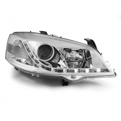 Lampy przednie OPEL ASTRA G 09.97-02.04 DAYLIGHT CHROME