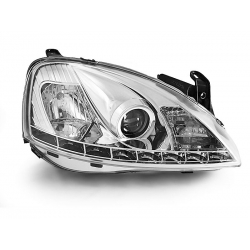 Lampy przednie OPEL CORSA C 11.00-09.06 DAYLIGHT CHROME