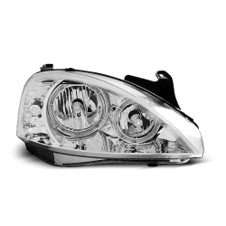 Lampy przednie OPEL CORSA C 11.00-09.06 ANGEL EYES CHROME