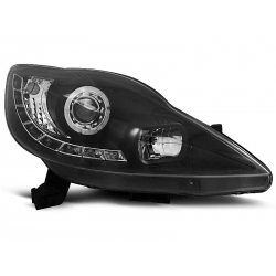 Lampy przednie PEUGEOT 107 05-11 DAYLIGHT BLACK