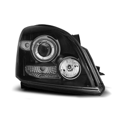 Lampy przednie TOYOTA LAND CRUISER 120 03-09 ANGEL EYES BLACK CCFL