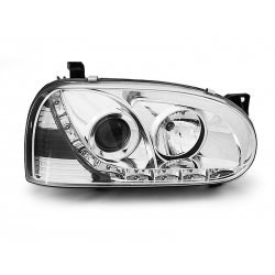 Lampy przednie VW GOLF 3 91-97 DAYLIGHT CHROME