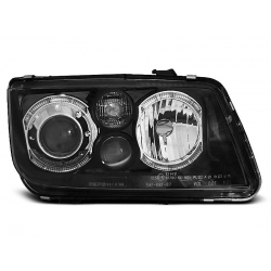 Lampy przednie VW BORA 09.98-07.05 ANGEL EYES BLACK