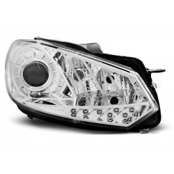 Lampy przednie VW GOLF 6 10.08- 12 TRU DRL CHROME
