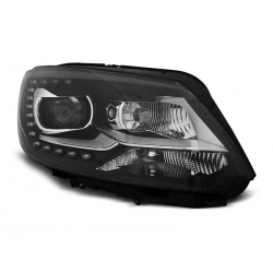 Lampy przednie VW TOURAN II 08.10- BLACK TRU DRL