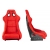 Fotel sportowy SLIDE KS2 Premium Red Welur Black Glitter