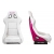 Fotel sportowy SLIDE KS2 Premium Light Grey Welur Bright Pink Glitter