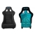 Fotel sportowy SLIDE KS2 Premium Black Welur Turquoise Glitter