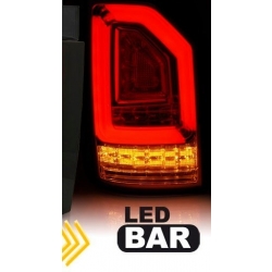 Lampy tylne VW T6 2015- RED WHITE SEQ LED BAR OEM LED