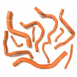 Zestaw przewodow silikonowych mitsubishi Lancer Evo 7-8 4g63 11szt Dark orange