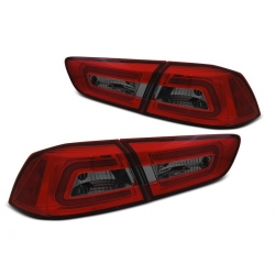 LAMPY TYLNE MITSUBISHI LANCER 8 SEDAN 08-11 RED SMOKE LED BAR