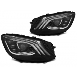LAMPY PRZEDNIE MERCEDES W222 13-17 BLACK LED