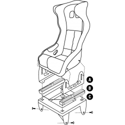 Mocowania foteli OMP: Audi A3 (8P/8PA)