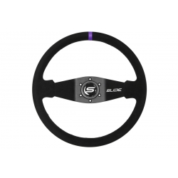 Kierownica SLIDE 350mm offset:90mm Zamsz Purple Strip