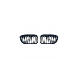 Grill sportowy podwójne żeberka Gloss Black  BMW 2 (F45 F46) LCI Facelift 2018-2021