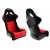 Fotel Sportowy Bimarco Futura Welur Black/Red FIA