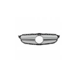 Grill sportowy Silver A-Type Camera  MERCEDES C-Class (W205) Sedan (S205) T-Model (A205) Cabrio (C205) Coupe przed liftem 2014-2018