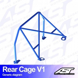 Roll Bar NISSAN Silvia (S13) 3-drzwiowa Hatchback tylna klatka V1