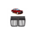 Grill sportowy pojedyncze żeberka Matt Black  BMW 3 (E30) Sedan Touring Cabrio 1987-1994