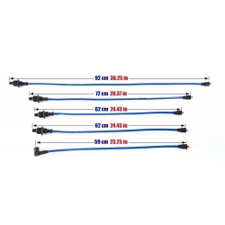 Przewody zapłonowe PowerTEC CITROEN BX PEUGEOT 205 309 405 1.6 1.9L 83-94 Czerwone