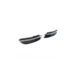 Ramki do halogenów Chrome & Black  AUDI A6 C7 (4G) Sedan Avant przed liftem 2011-2015