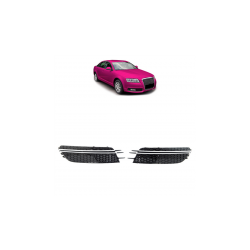 Ramki do halogenów Chrome & Black  AUDI A6 C7 (4G) Sedan Avant przed liftem 2011-2015