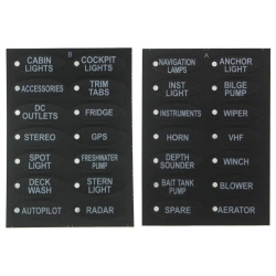Panel przełączników 12V SPST/ON-OFFx3, 2xUSB, 2B 15A IP68